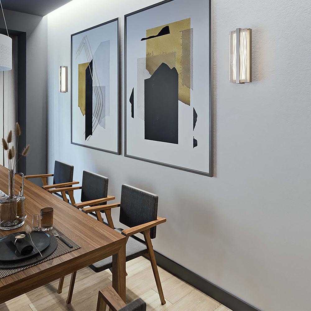 Gallery LED Wall Light in dining room.
