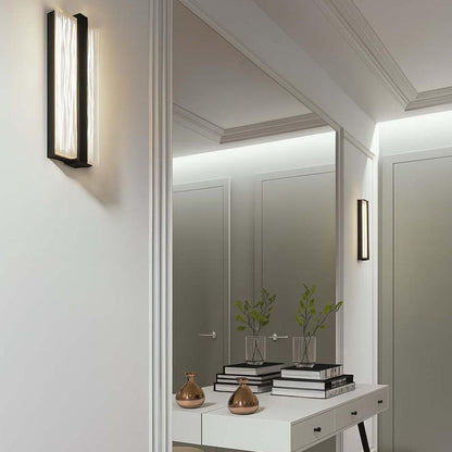 Gallery LED Wall Light in hallway.