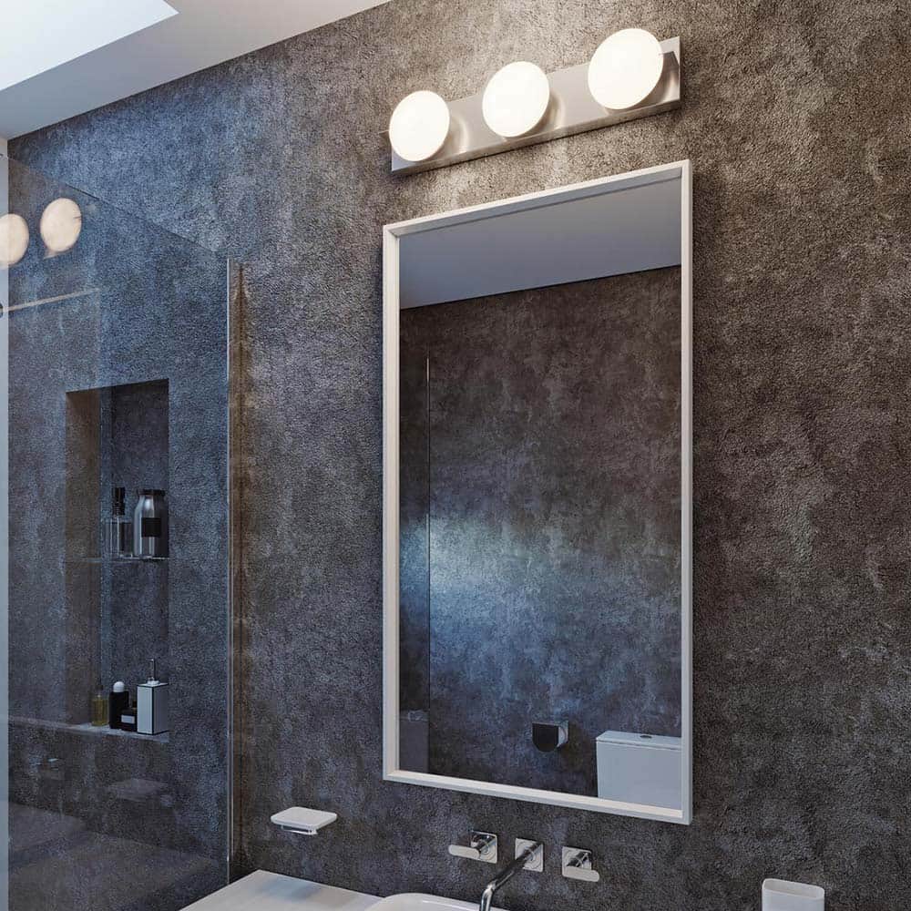 Gates LED Bath Vanity Light in bathroom.