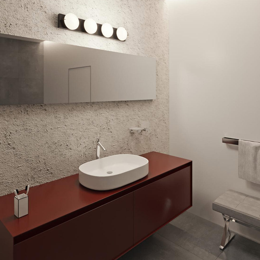 Gates LED Bath Vanity Light in bathroom.