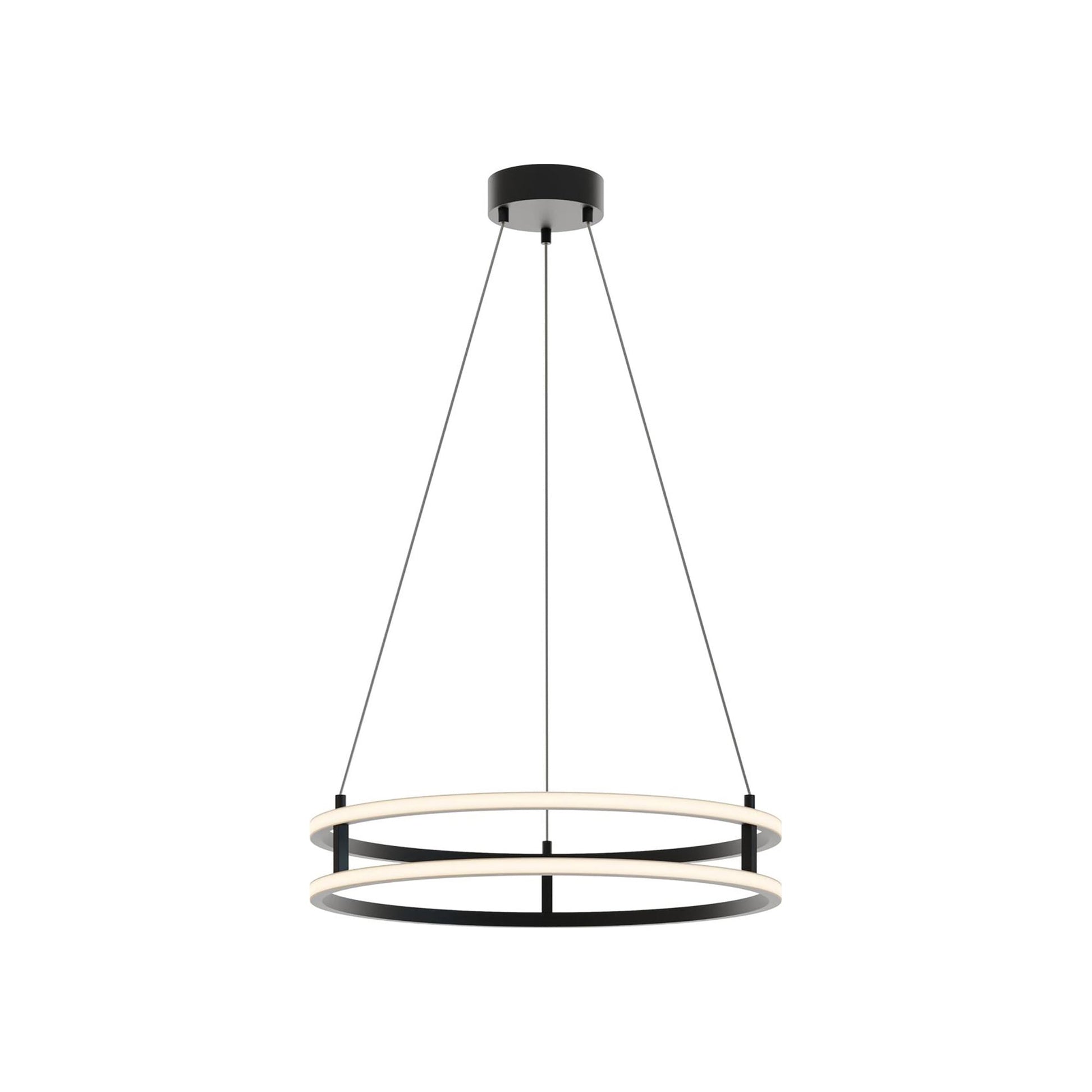 Gemini LED Pendant Light in Black (Small).