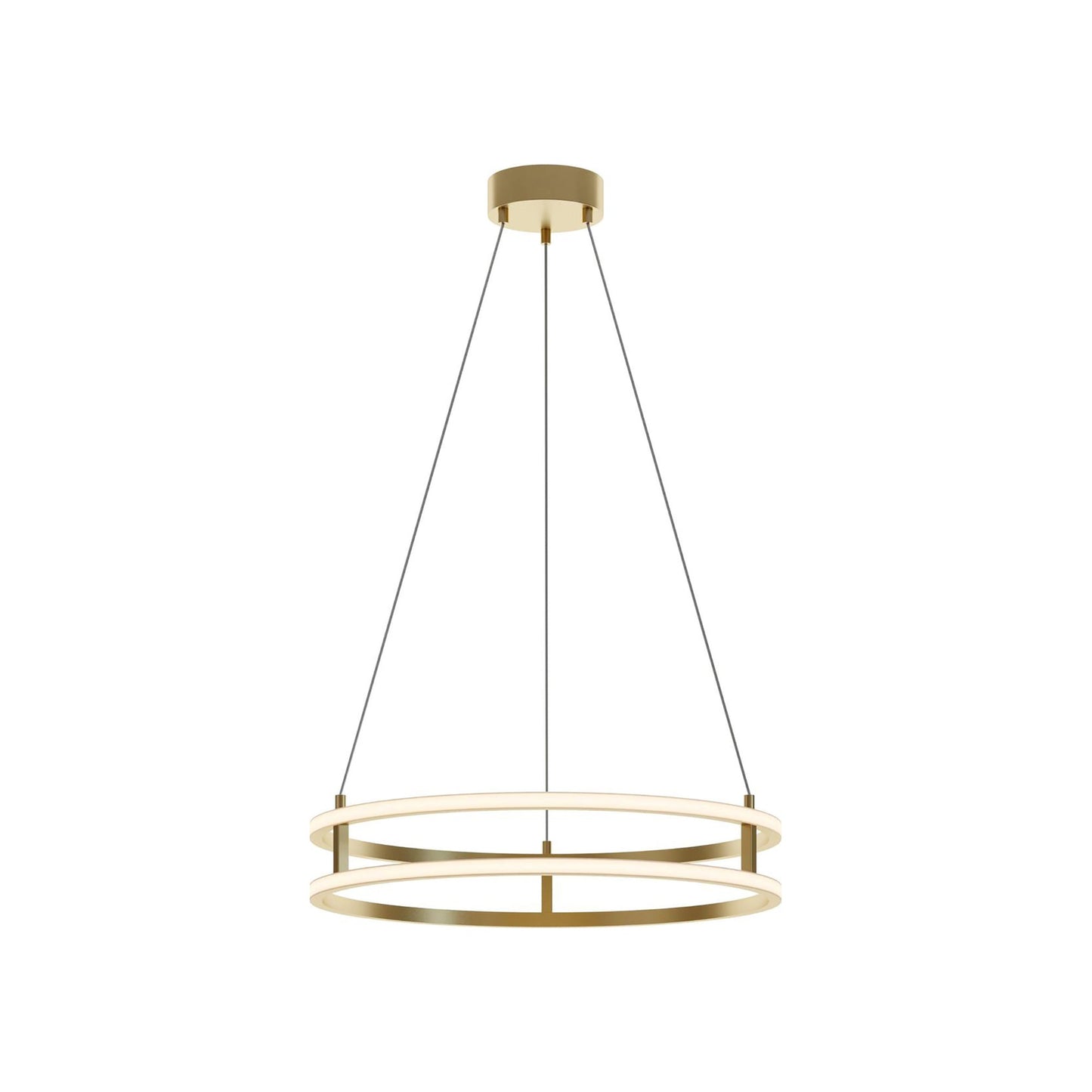 Gemini LED Pendant Light in Gold (Small).