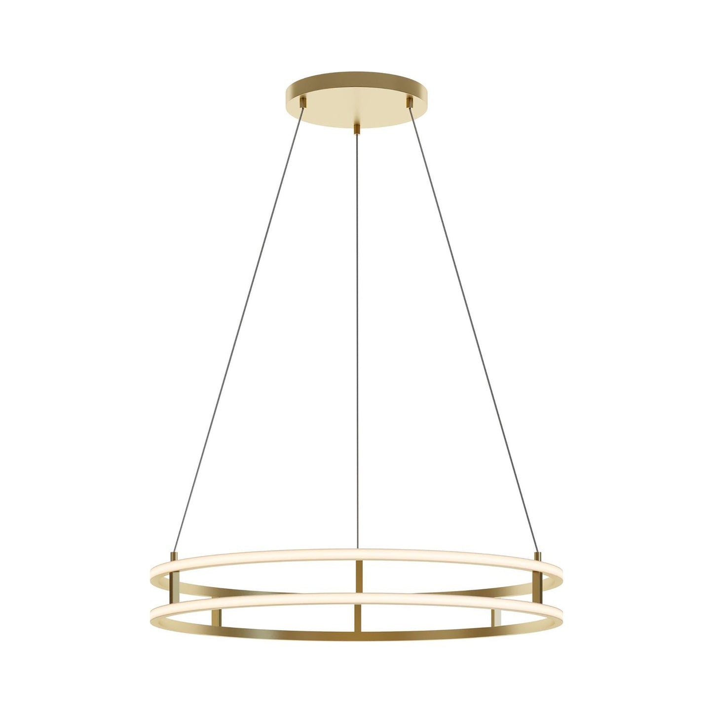 Gemini LED Pendant Light in Gold (Large).