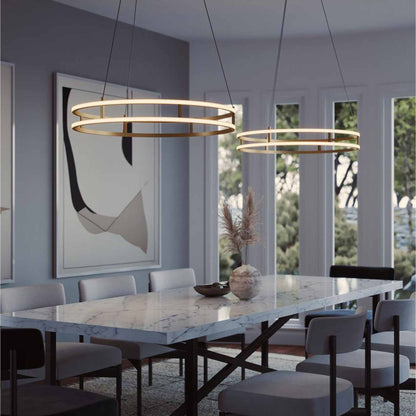 Gemini LED Pendant Light in dinning room.