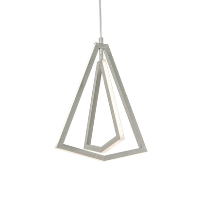 Gianna LED Mini Pendant Light in Satin Nickel.