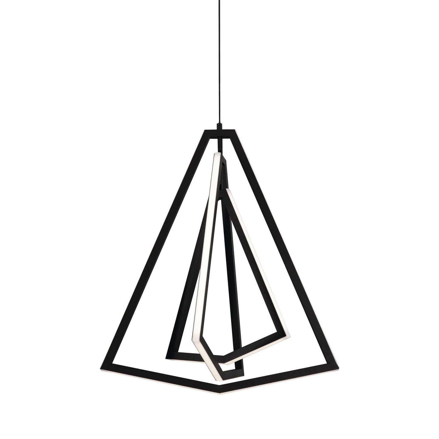 Gianna LED Pendant Light in Black.
