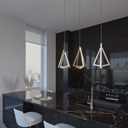 Gianna Linear LED Pendant Light in kitchen.