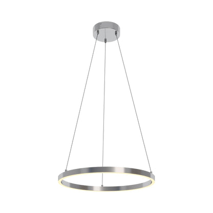 Glo LED Pendant Light in Satin Nickel (23.75-Inch).