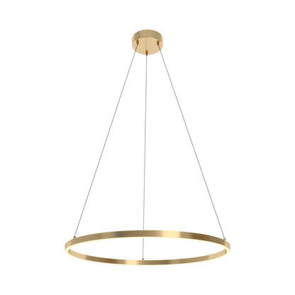 Glo LED Pendant Light in Satin Brass (35.5-Inch).