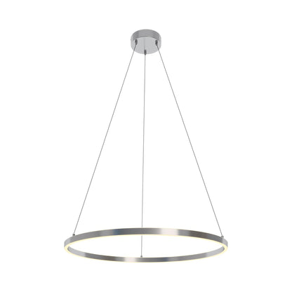 Glo LED Pendant Light in Satin Nickel (35.5-Inch).