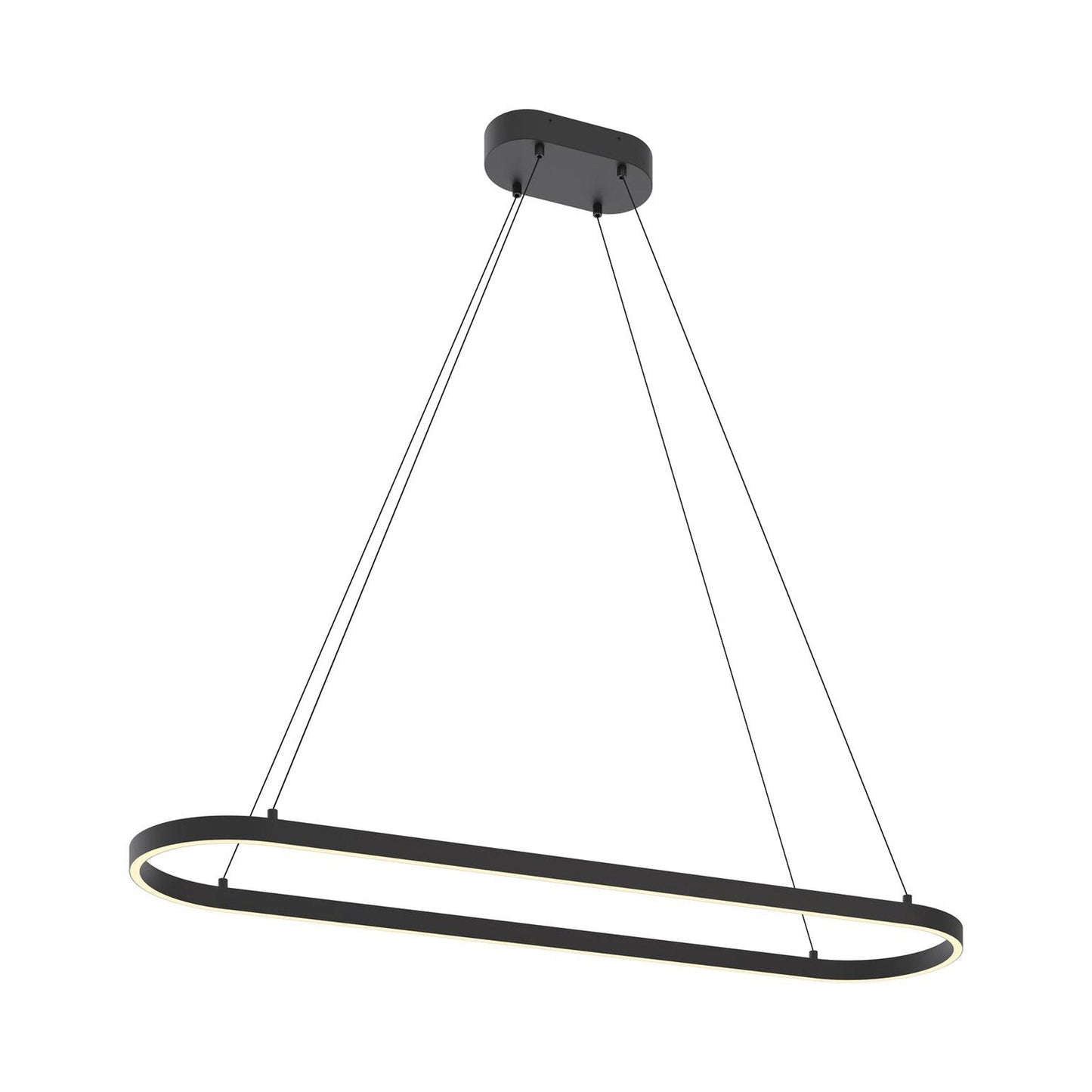 Glo Linear LED Pendant Light in Black.