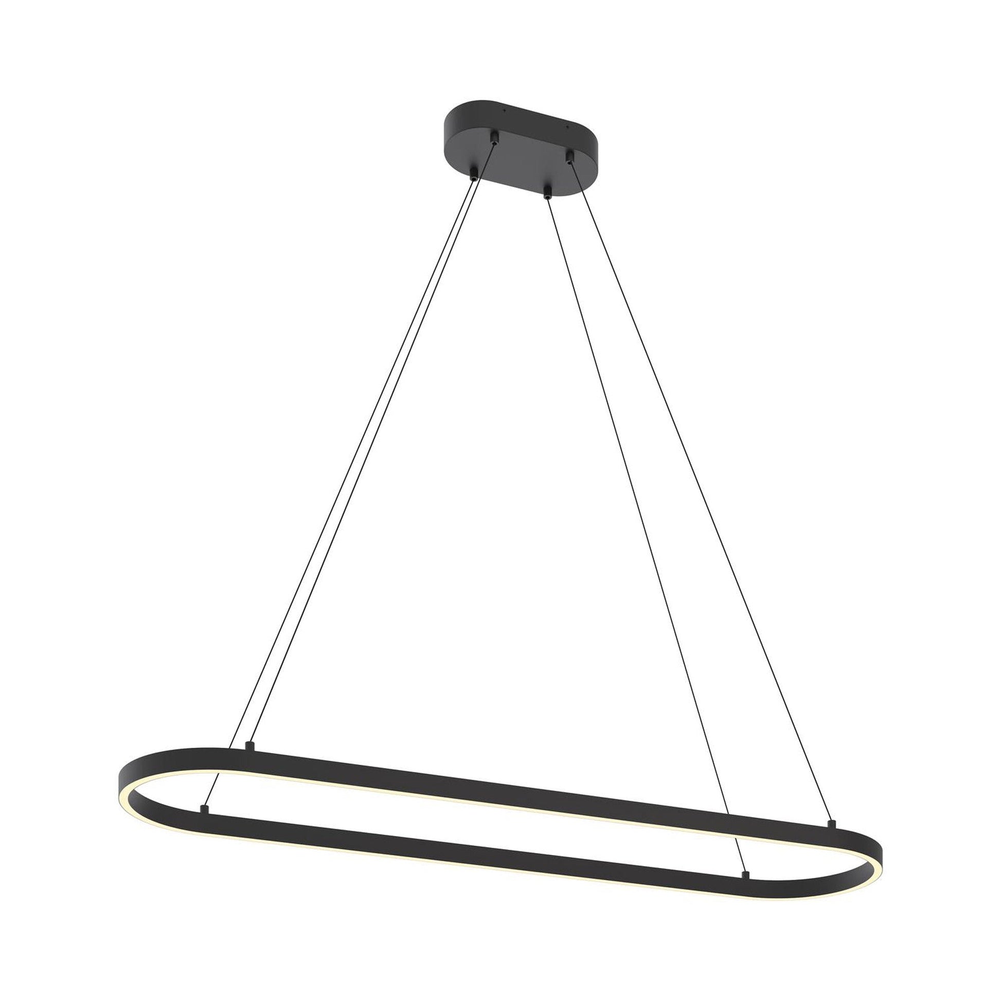 Glo Linear LED Pendant Light in Black.