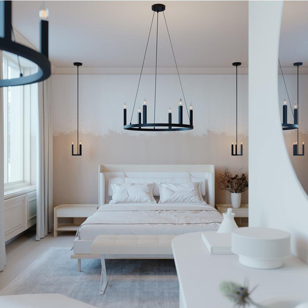 Grace Pendant Light in bedroom.