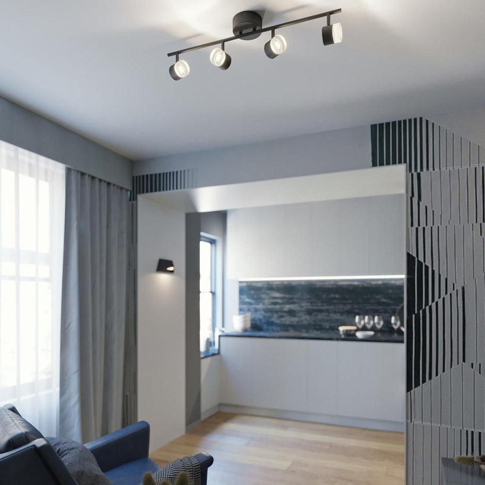 Gregor LED Track Ceiling / Wall Light in living room.