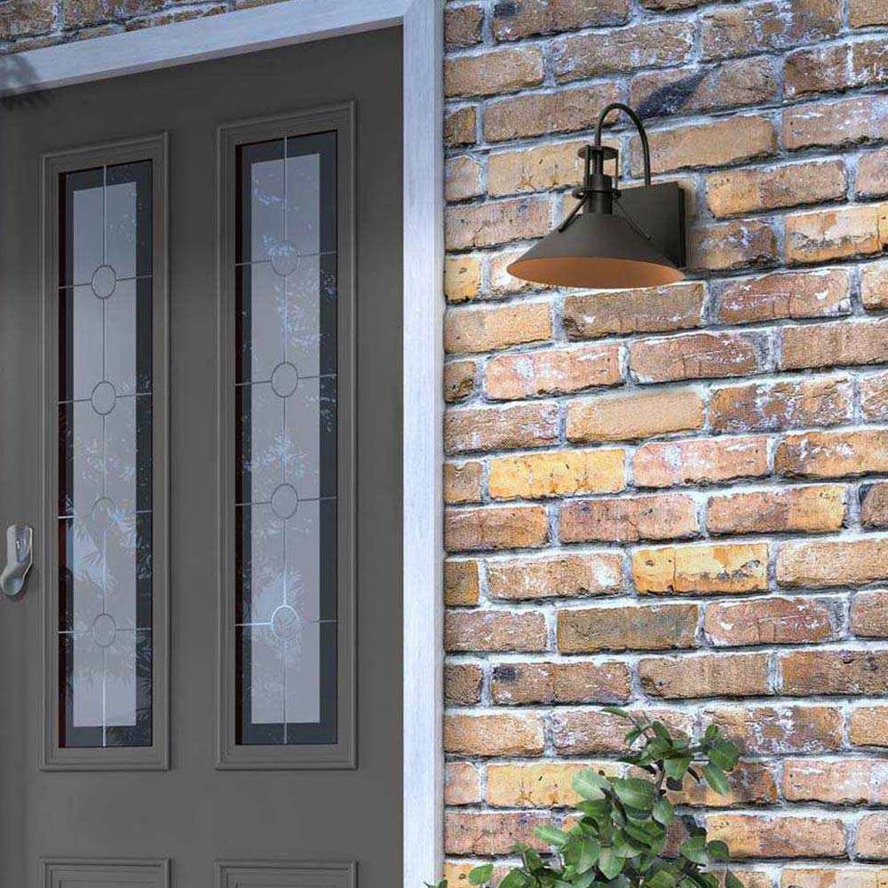 Gus Outdoor LED Wall Light in Outside Area.