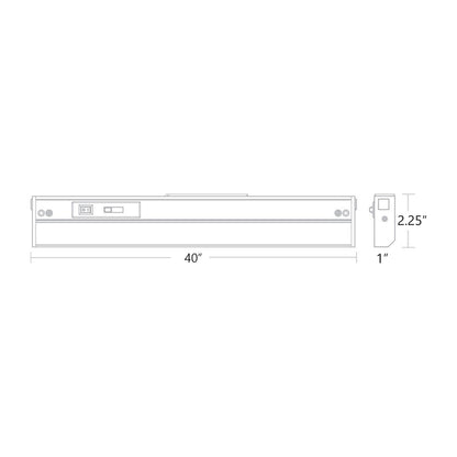 Haley LED Undercabinet Light - line drawing.