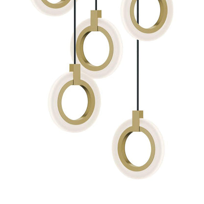 Halo LED Round Pendant Light in Detail.