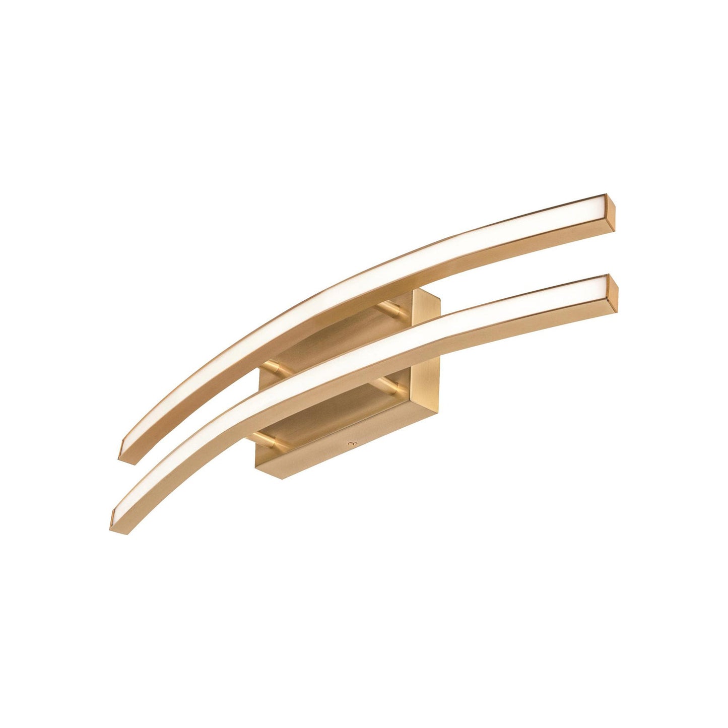 Harper LED Bath Vanity Light in Satin Brass (24.75-Inch).