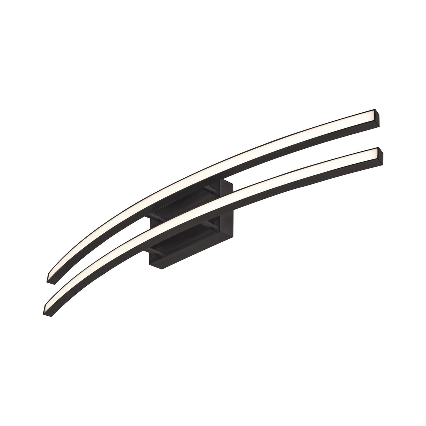 Harper LED Bath Vanity Light in Black (36.38-Inch).