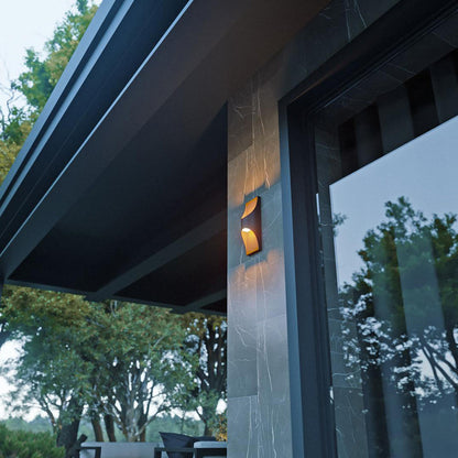 Harrison Outdoor LED Wall Light in Outside Area.