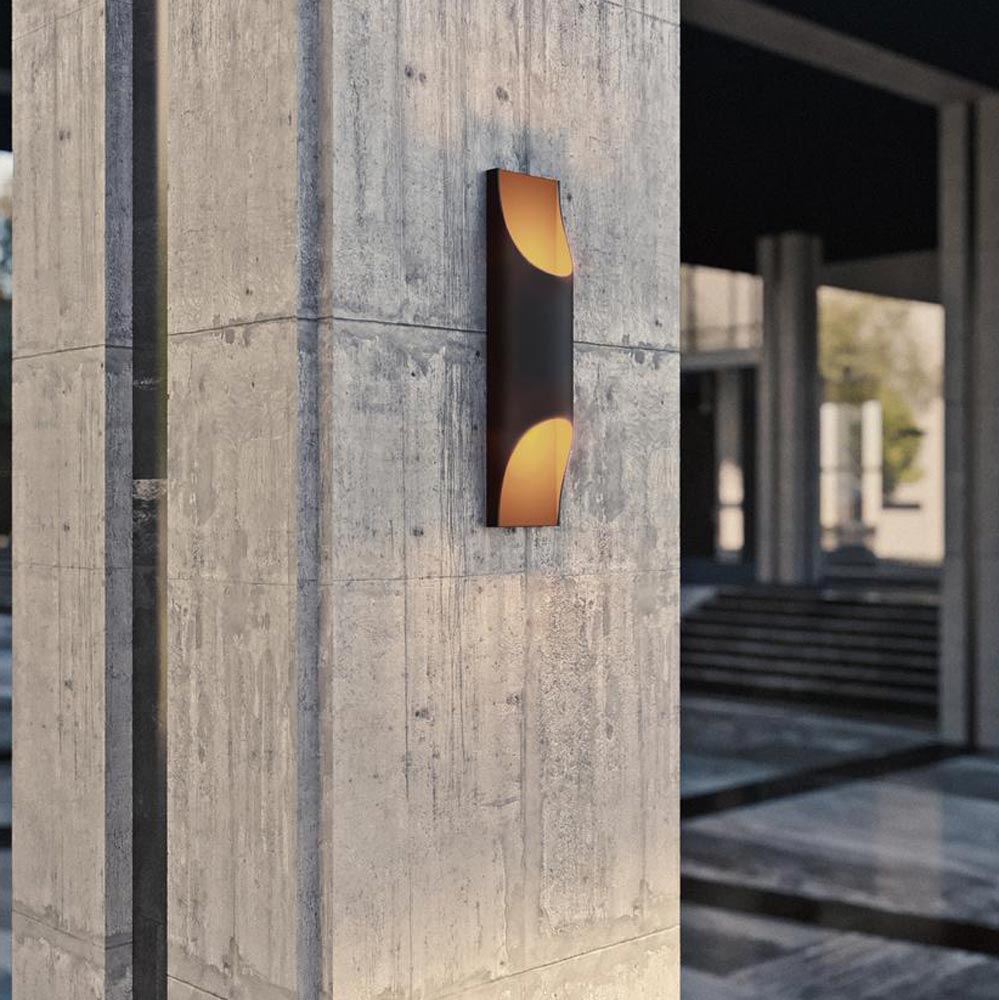 Harrison Outdoor LED Wall Light in Outside Area.