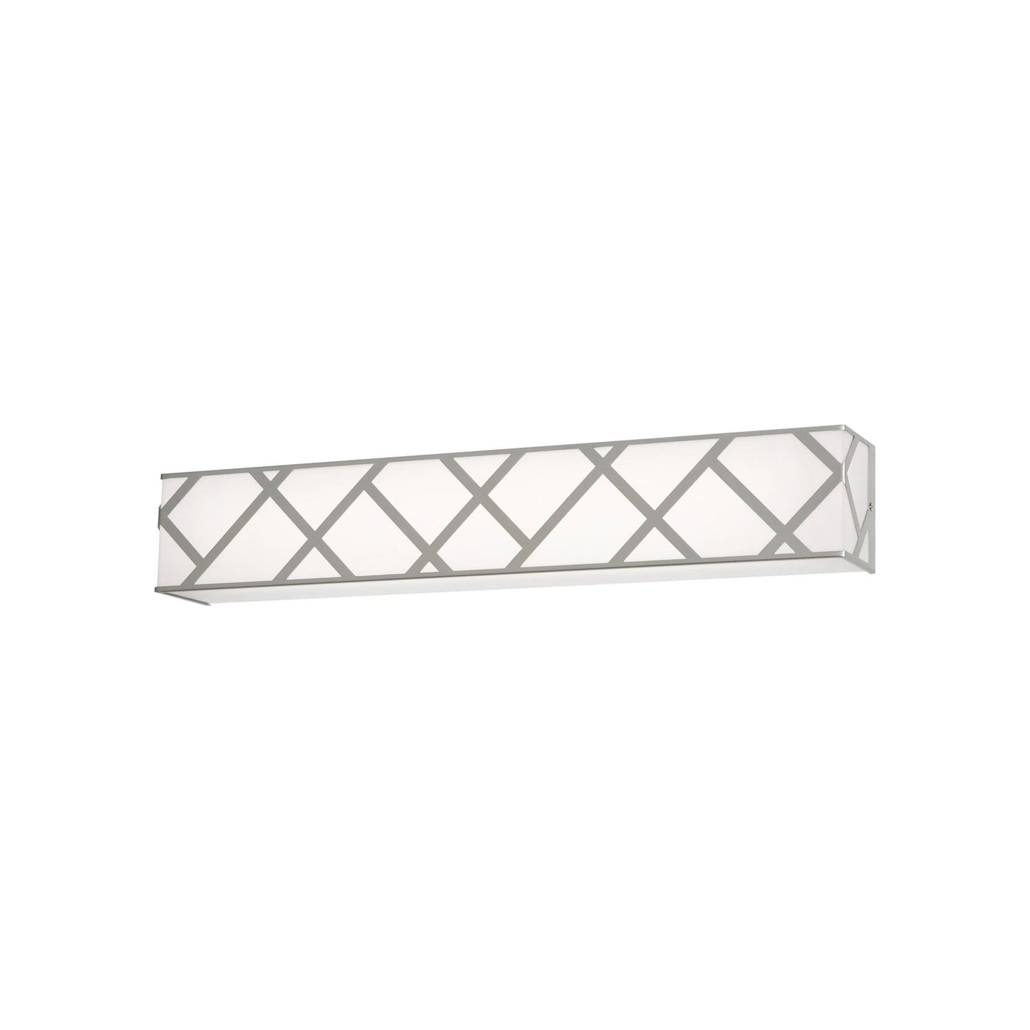 Haven LED Bath Vanity Light in Satin Nickel (27-Inch).
