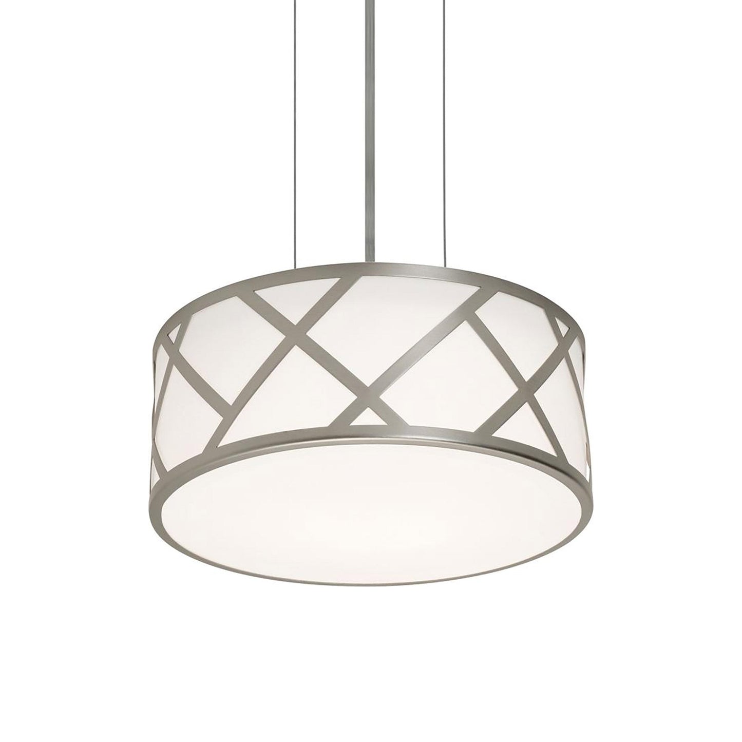 Haven LED Pendant Light in Satin Nickel (12.63-Inch).