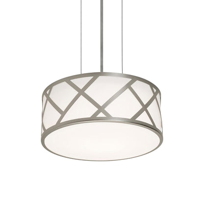 Haven LED Pendant Light in Satin Nickel (12.63-Inch).