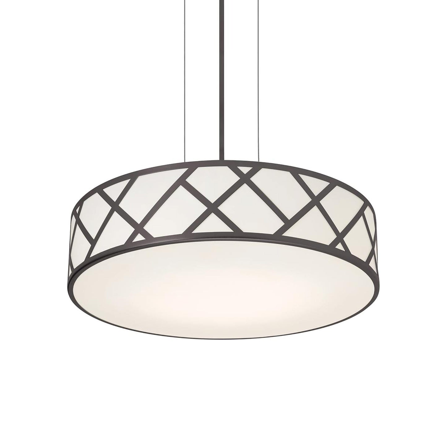 Haven LED Pendant Light in Black (16.75-Inch).