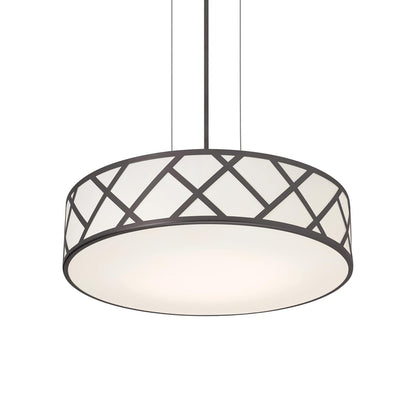Haven LED Pendant Light in Black (16.75-Inch).