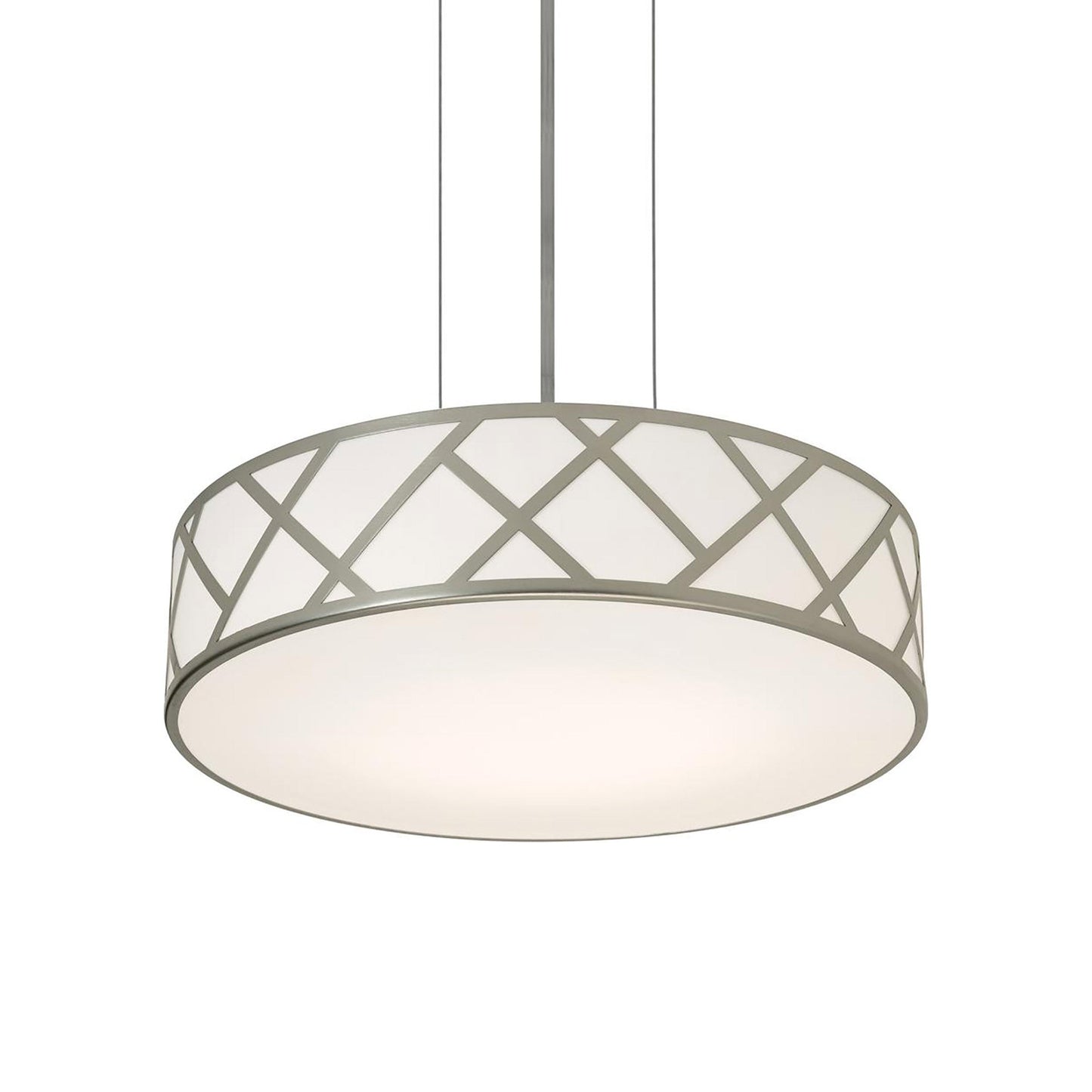 Haven LED Pendant Light in Satin Nickel (16.75-Inch).