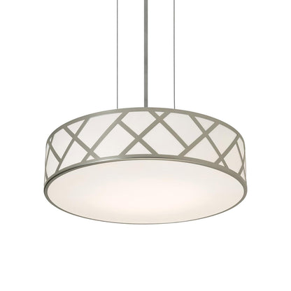 Haven LED Pendant Light in Satin Nickel (16.75-Inch).