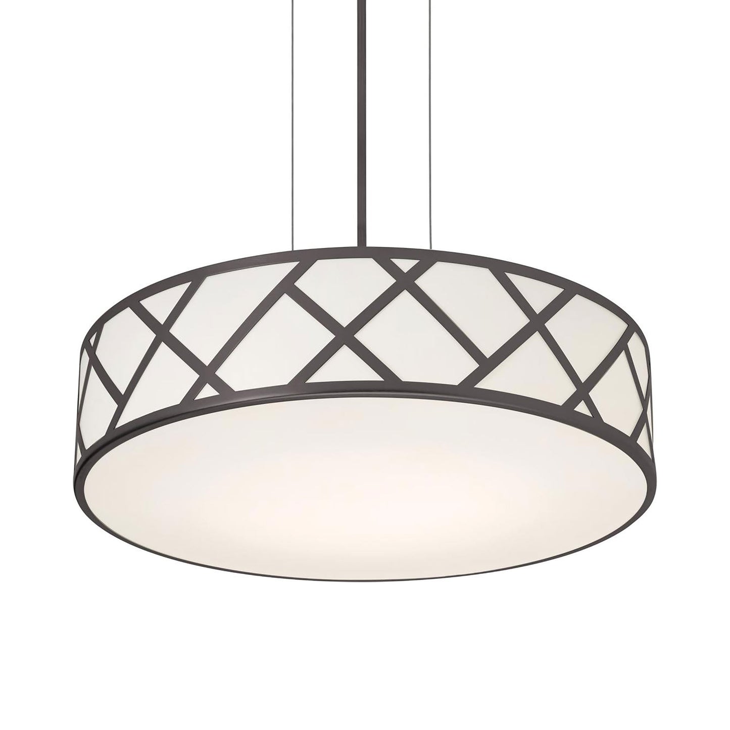 Haven LED Pendant Light in Black (21-Inch).