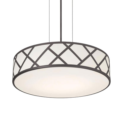 Haven LED Pendant Light in Black (21-Inch).
