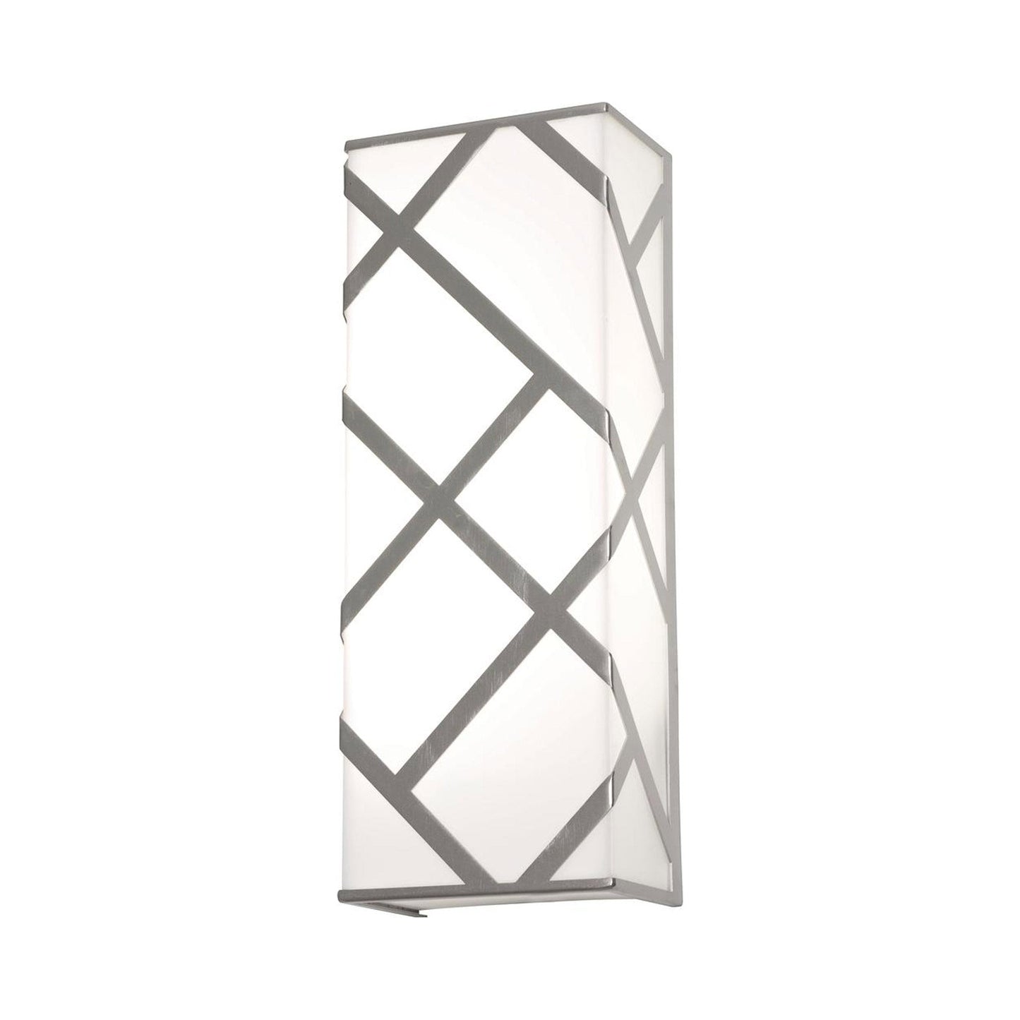 Haven LED Wall Light in Satin Nickel.