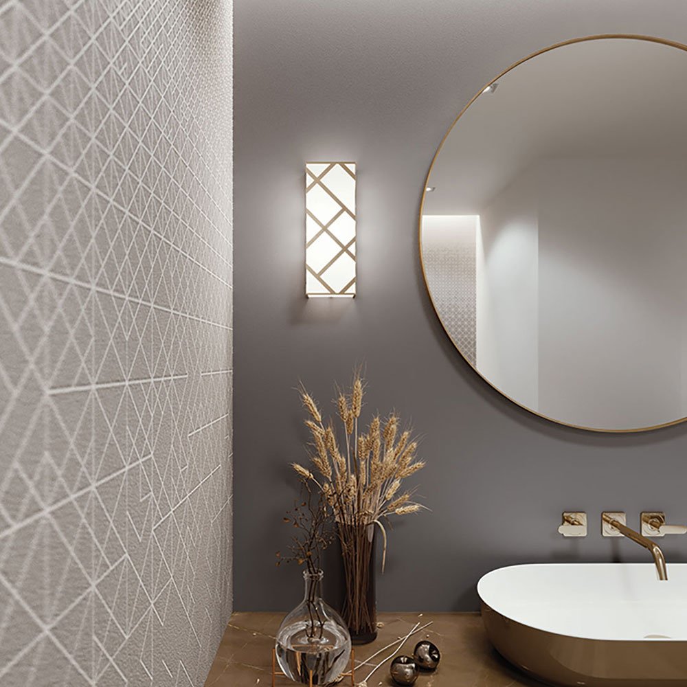 Haven LED Wall Light in bathroom.