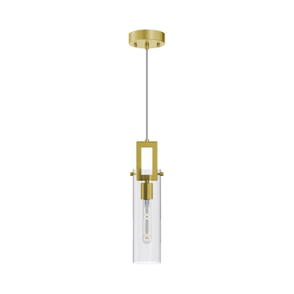 Houston Pendant Light in Light Antique Brass.