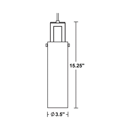 Houston Pendant Light - line drawing.