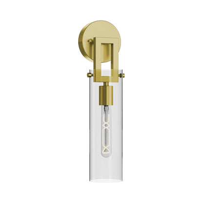 Houston Wall Light in Light Antique Brass.