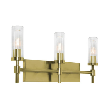 Huntington Bath Vanity Light in Light Antique Brass (3-Light).