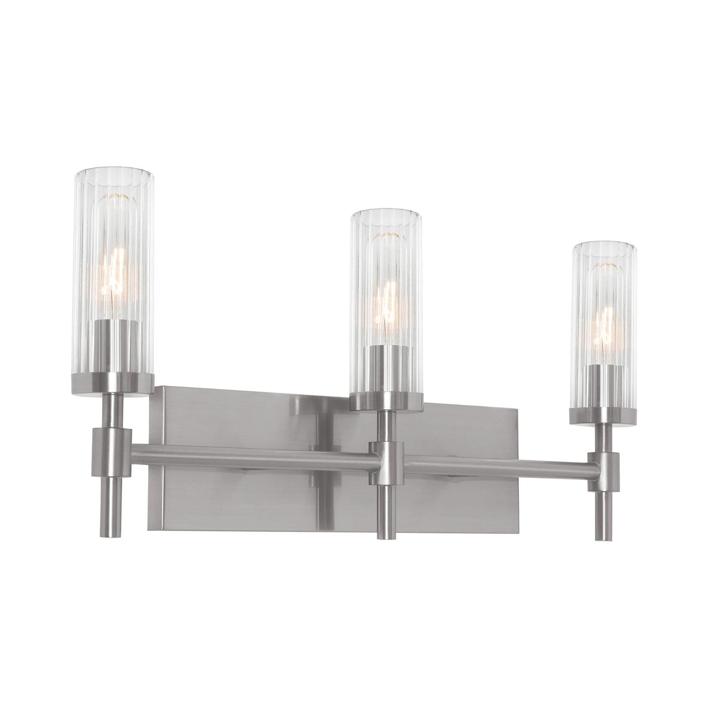 Huntington Bath Vanity Light in Satin Nickel (3-Light).