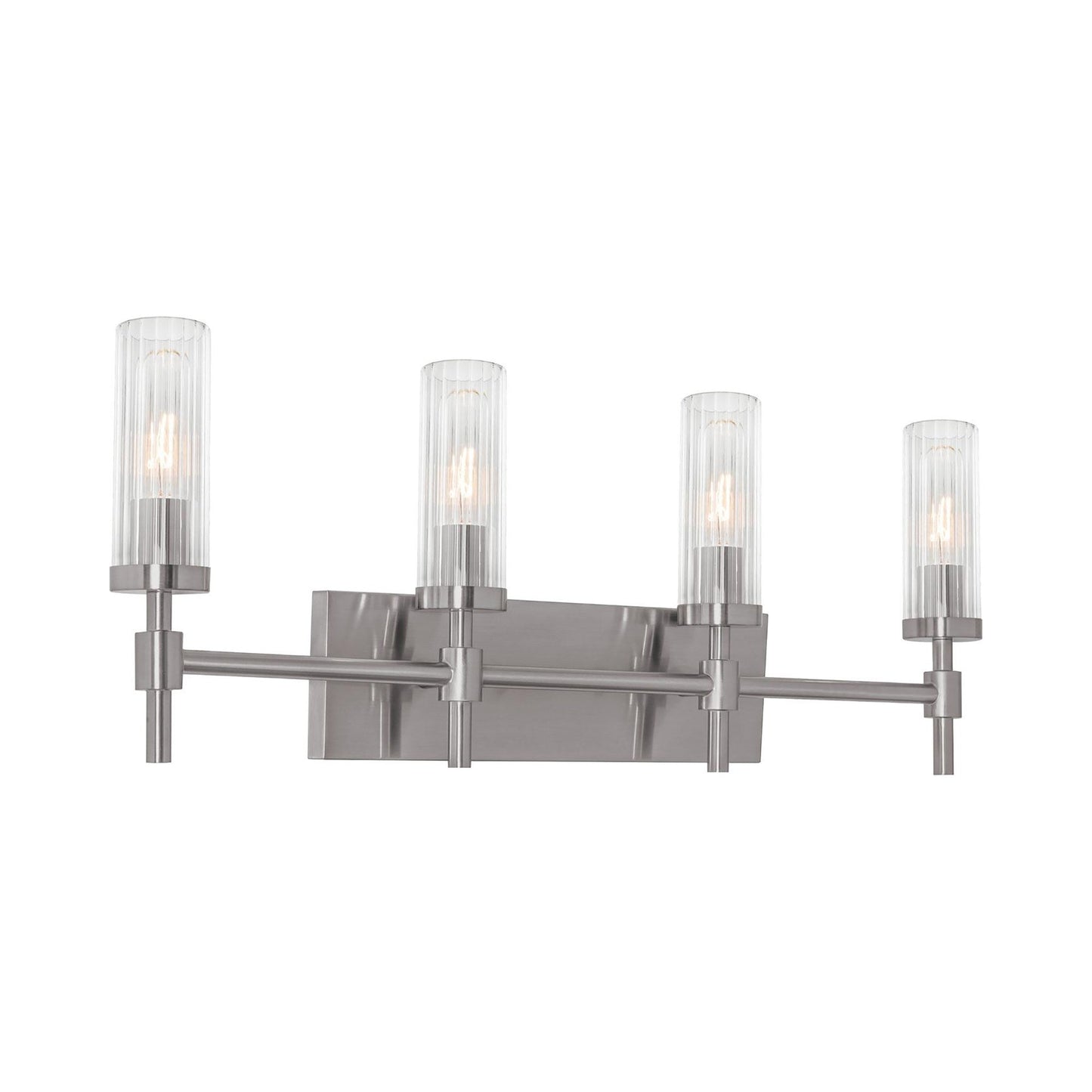 Huntington Bath Vanity Light in Satin Nickel (4-Light).