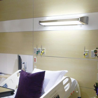 Ideal LED Overbed Wall Light in hospital.