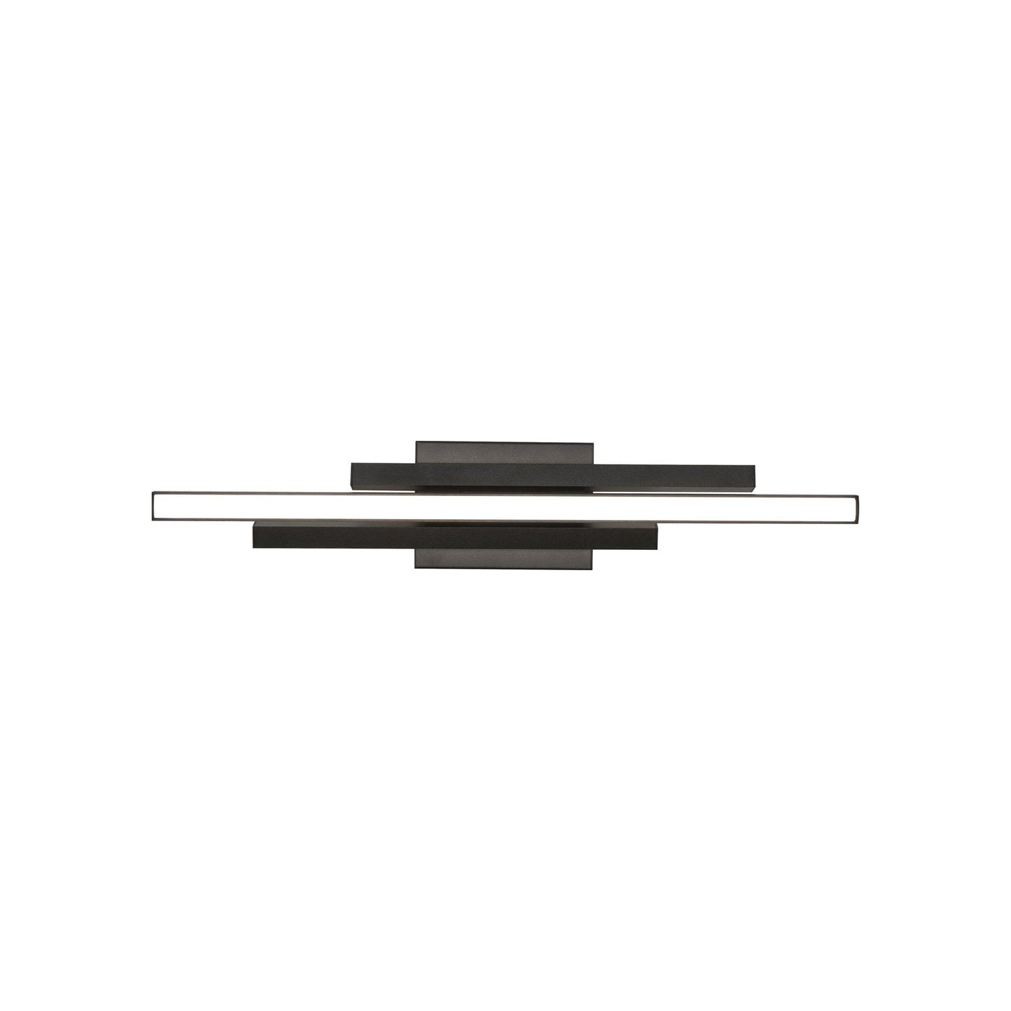 Indra LED Bath Vanity Light in Black (24-Inch).
