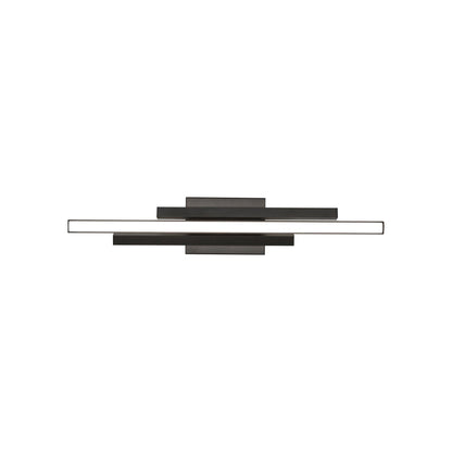 Indra LED Bath Vanity Light in Black (24-Inch).
