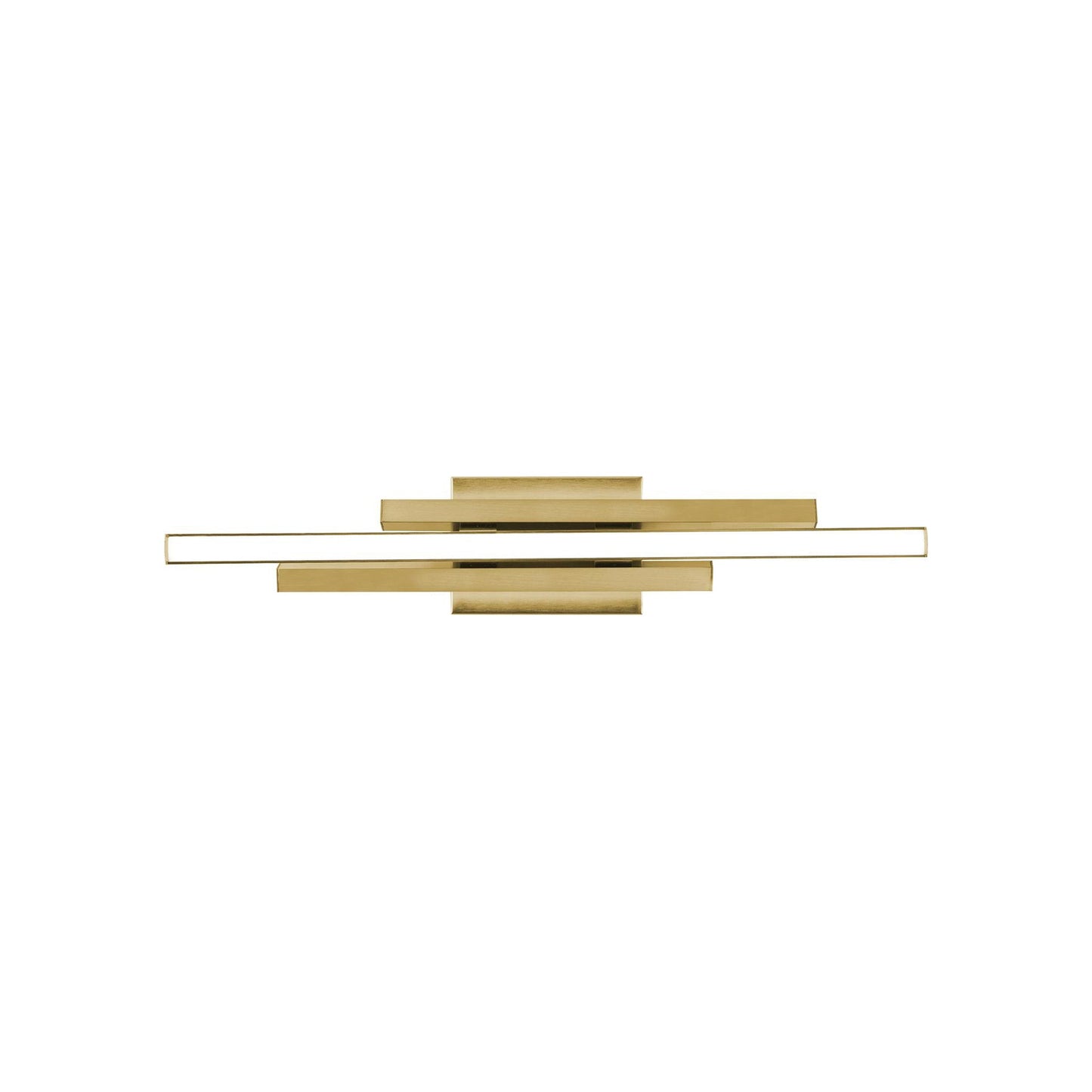 Indra LED Bath Vanity Light in Satin Brass (24-Inch).