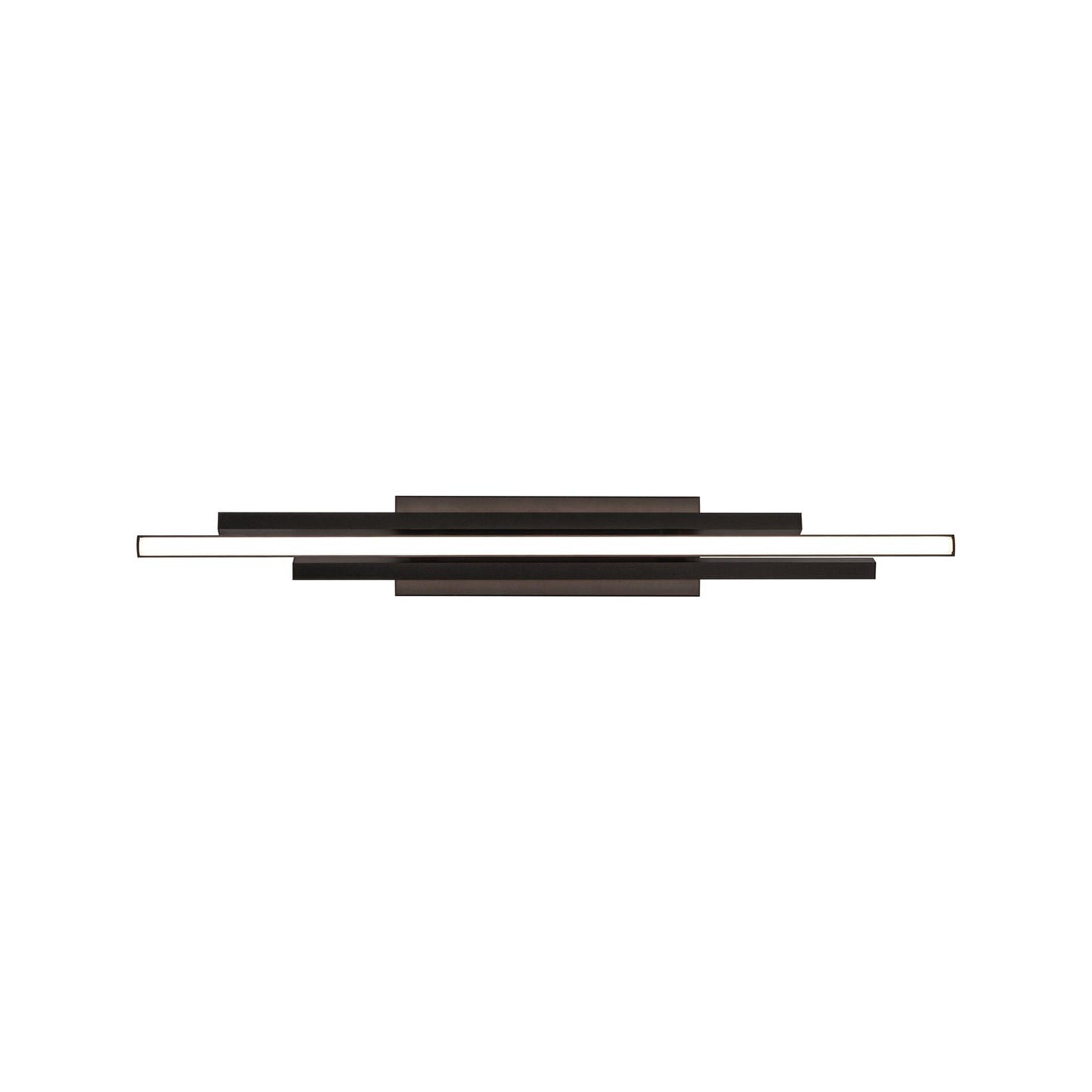 Indra LED Bath Vanity Light in Black (36-Inch).