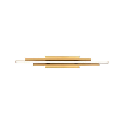 Indra LED Bath Vanity Light in Satin Brass (36-Inch).