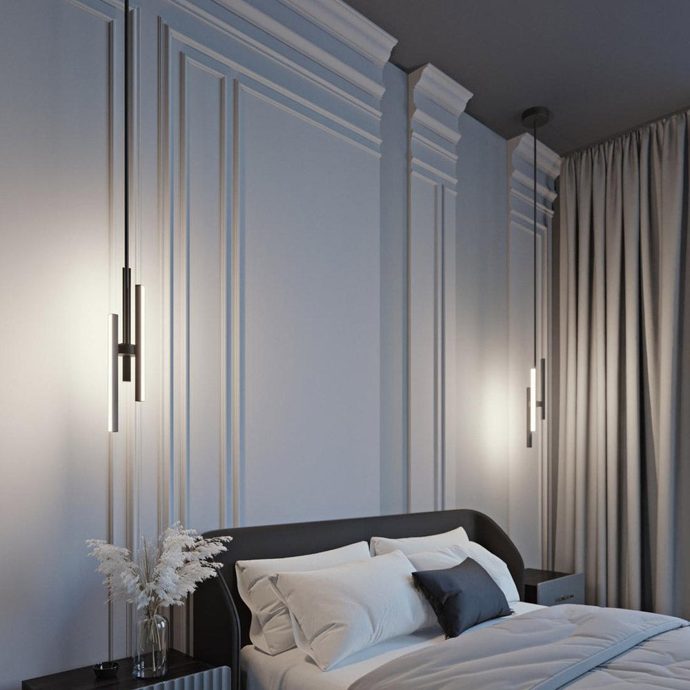 Indra LED Pendant Light in bedroom.