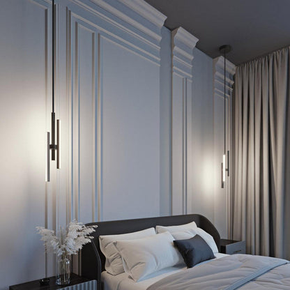 Indra LED Pendant Light in bedroom.